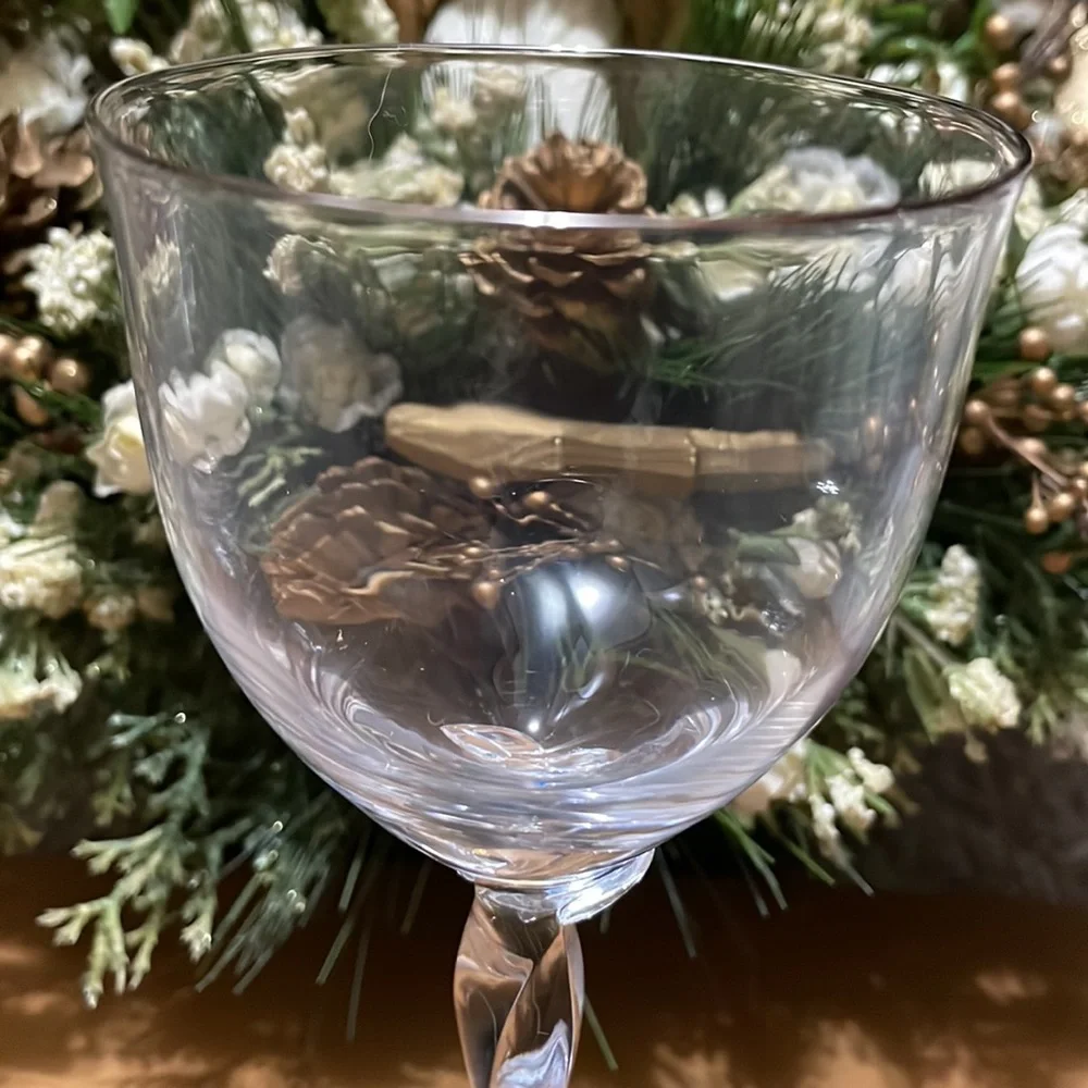 4 Replacements Lenox Expressions Shape Rhythm Wine Glasses - Picture 12 of 12